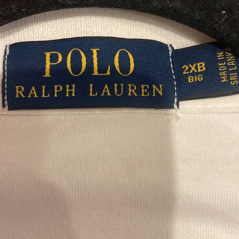 Polo by Ralph Lauren White Polo Shirt with Embroidered Logo 2XB (e) - Picture 7 of 9